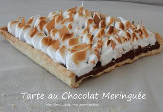 Tarte au Chocolat Meringuée
