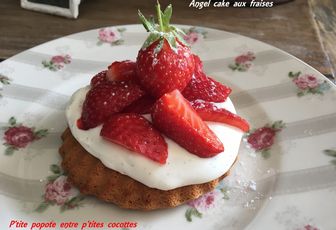 Angel Cake aux fraises de Carpentras