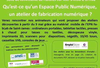 L'EPN FabLab de Saint-James se déploie à Pontorson et Huisnes sur Mer