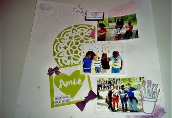 Une page Stampin up avec la pâte de structure