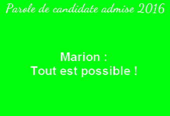 Le témoignage d'une autre Marion