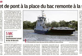 Bac de Barcarin: la nouvelle....