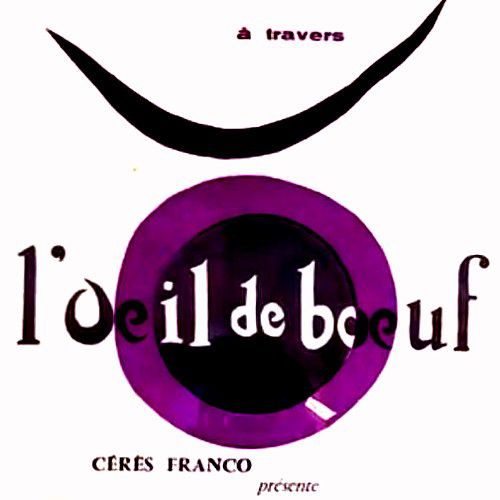 Affiche pour la galerie L'Oeil de boeuf,  de Cérès Franco