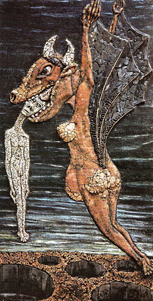 Haut-relief La grande femelle volante, 1967, de Pierre Bettencourt