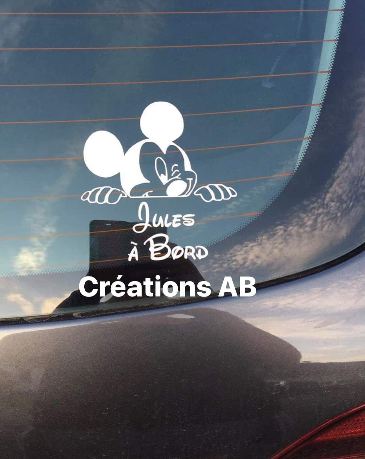 Autocollant boite au lettre et stikers voiture Ma vie d