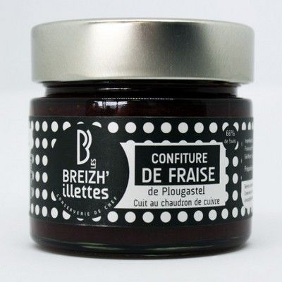 La confiture de fraise de Plougastel de chez Breizh'illettes, la conserverie artisanale du Trégor