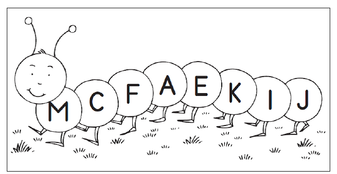 Qui A La Forme D'une Chenille 10 Lettres Le principe alphabétique "Jeu de la chenille" pour les MS - Période 5