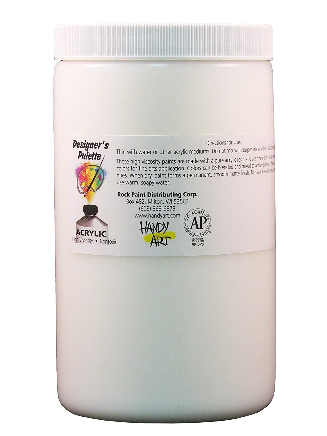 Handy Art Designer's Palette Artist Acrylic 32 ounce, Modeling Paste