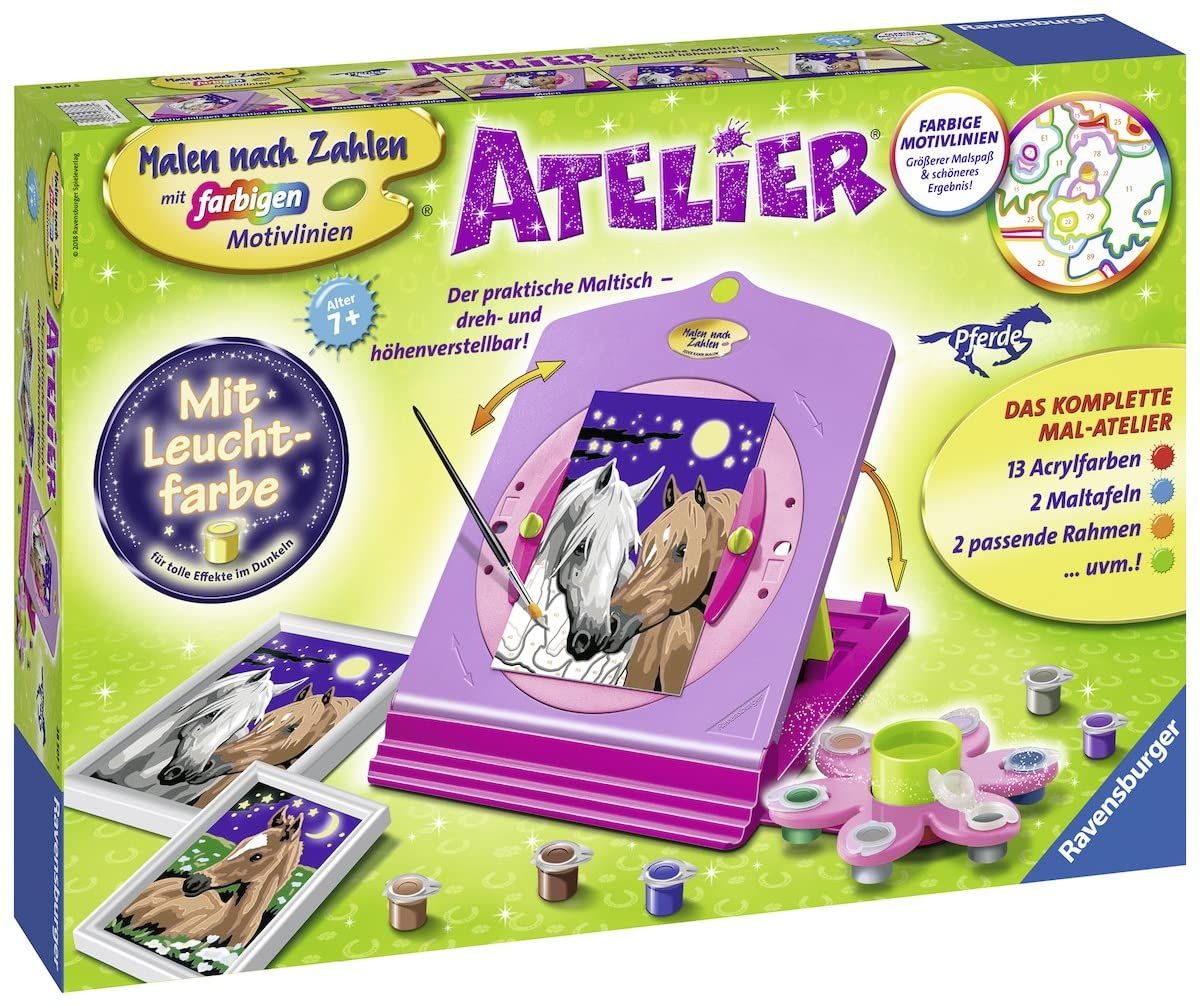 Ravensburger Malen Nach Zahlen 28507 Atelier Pferde Spielset Malset für