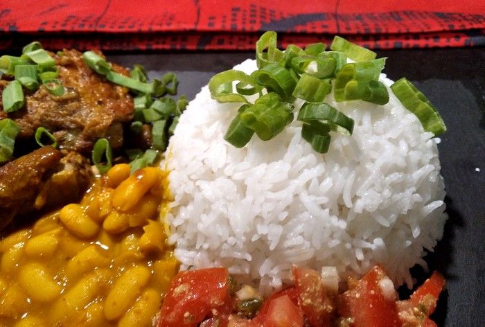 Accompagnement du cari de pintade (Riz blanc)
