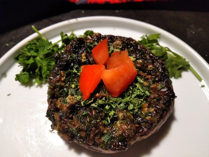 Champignons farcis aux escargots