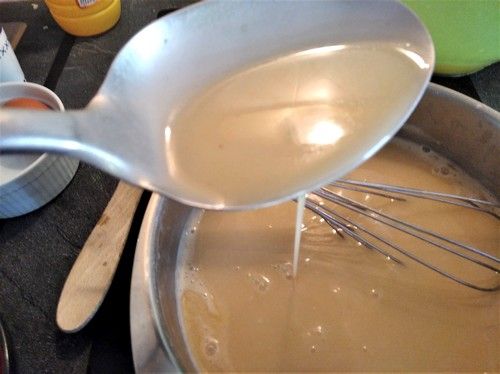 Bouillon de la blanquette épaissi