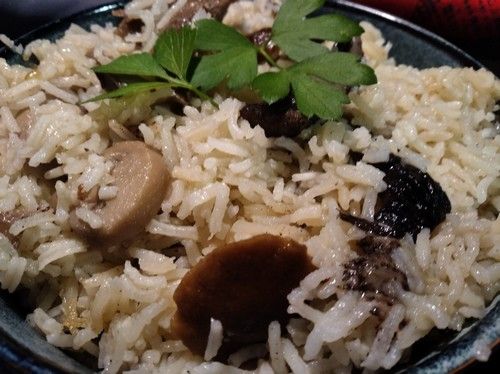 Présentation du riz pilaf