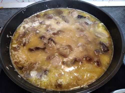 Réduction du riz pilaf