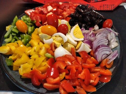 Ingrédients de la salade pommes de terre
