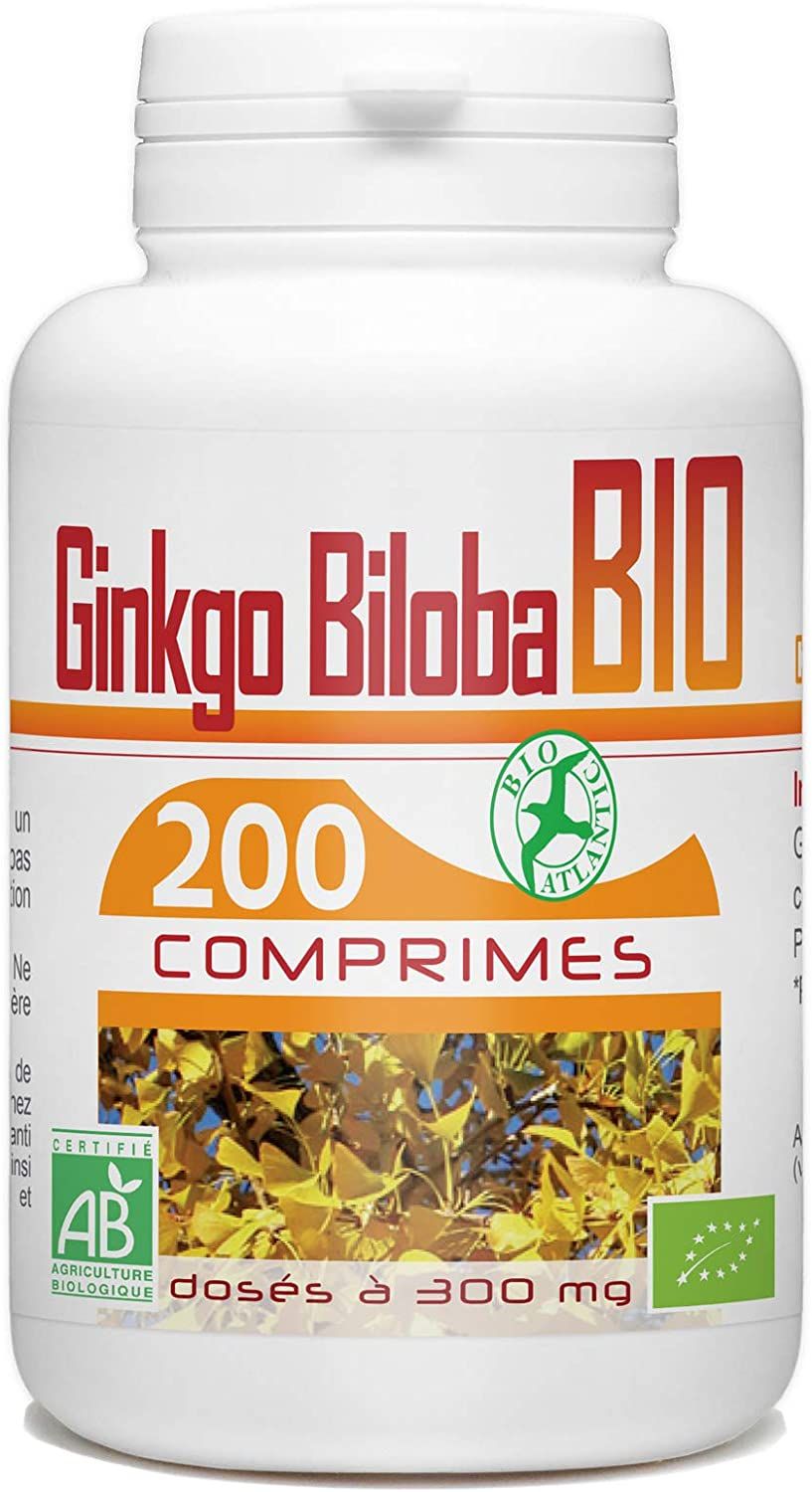 Ginkgo Biloba Bio 300mg 200 comprimés ANNA BIO
