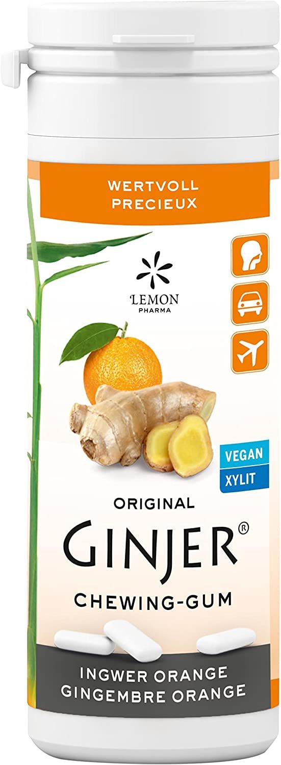 GINJER® ChewingGums GingembreOrange, Stimulant Digestif, Set, 30 g