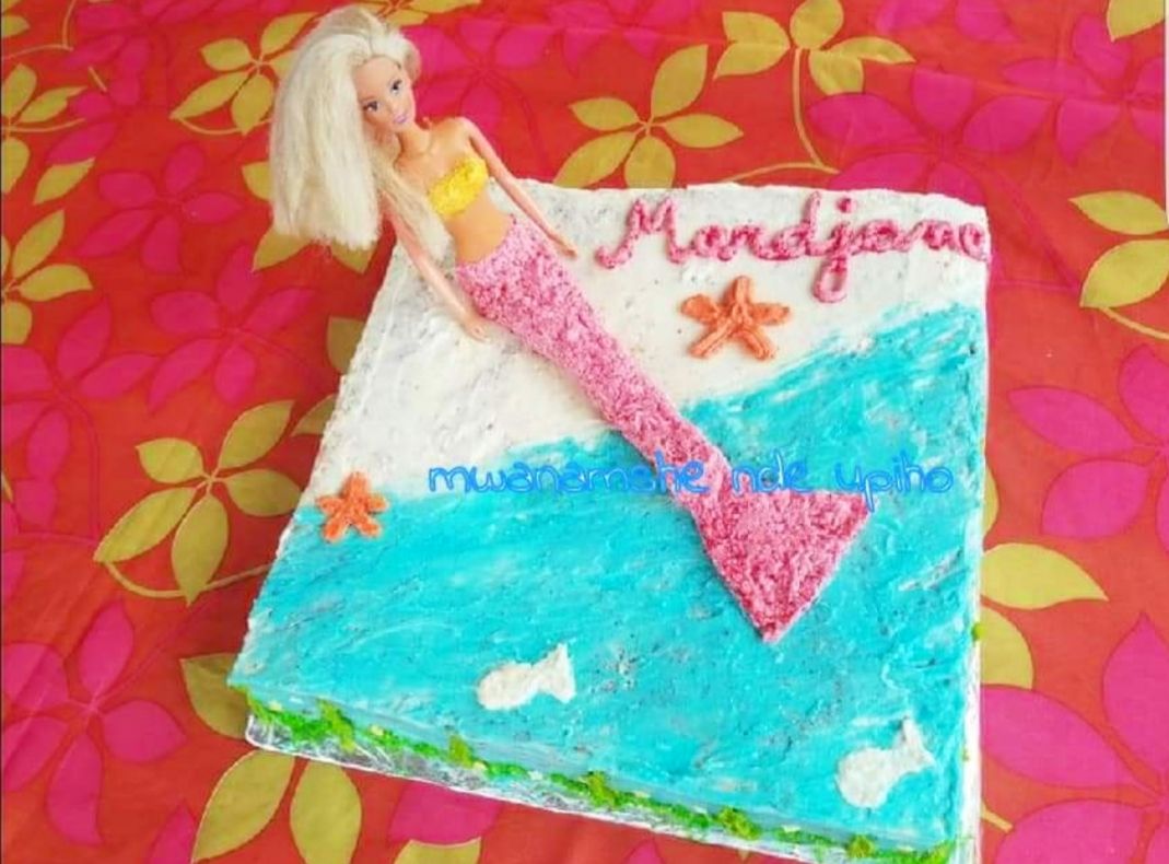 Gateau Barbie Sirene Sur La Plage Mwanamshe Upiho