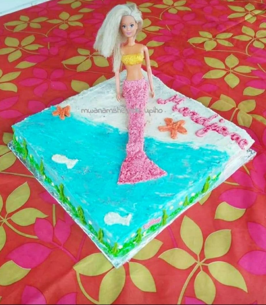 Gateau Barbie Sirene Sur La Plage Mwanamshe Nde Upiho Gateau Barbie Sirene Sur La Plage Mwanamshe Nde Upiho