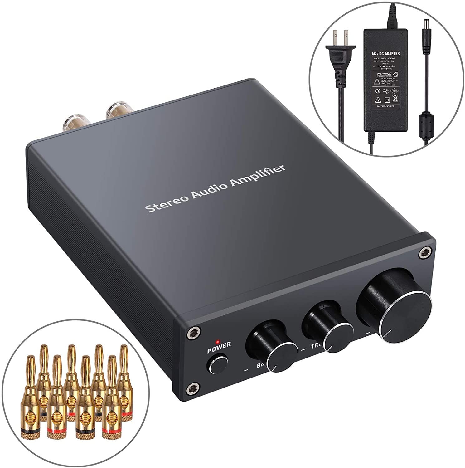 Proster Stereo Audio Amplifier 2 Channel Mini HiFi Amp Class D