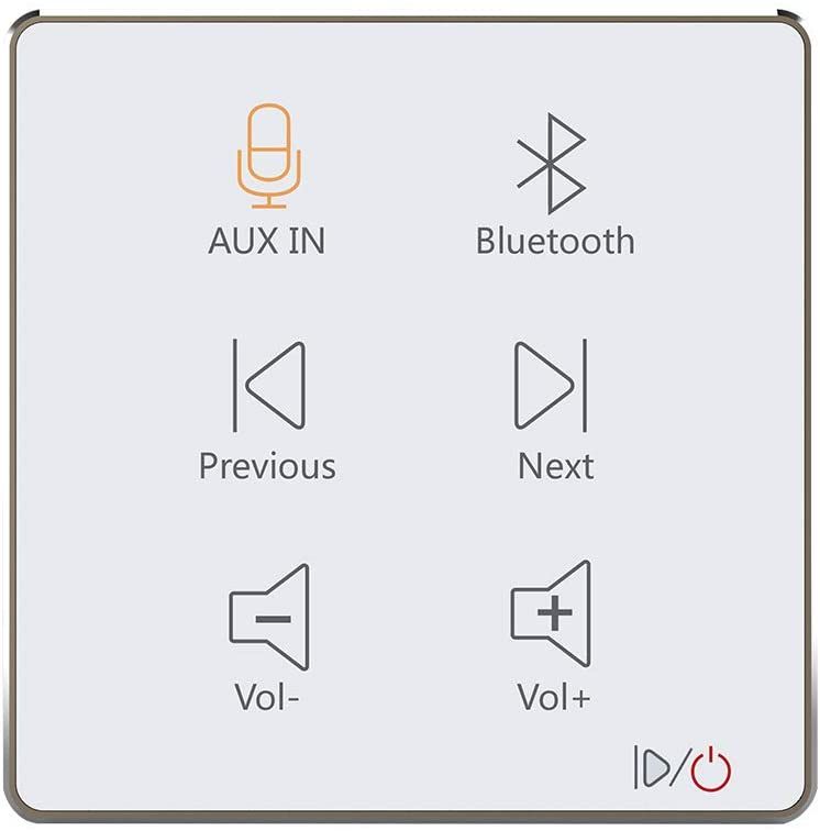 HELMER in Wall Audio Amplifier, Wall Mount Bluetooth Receiver, inWall