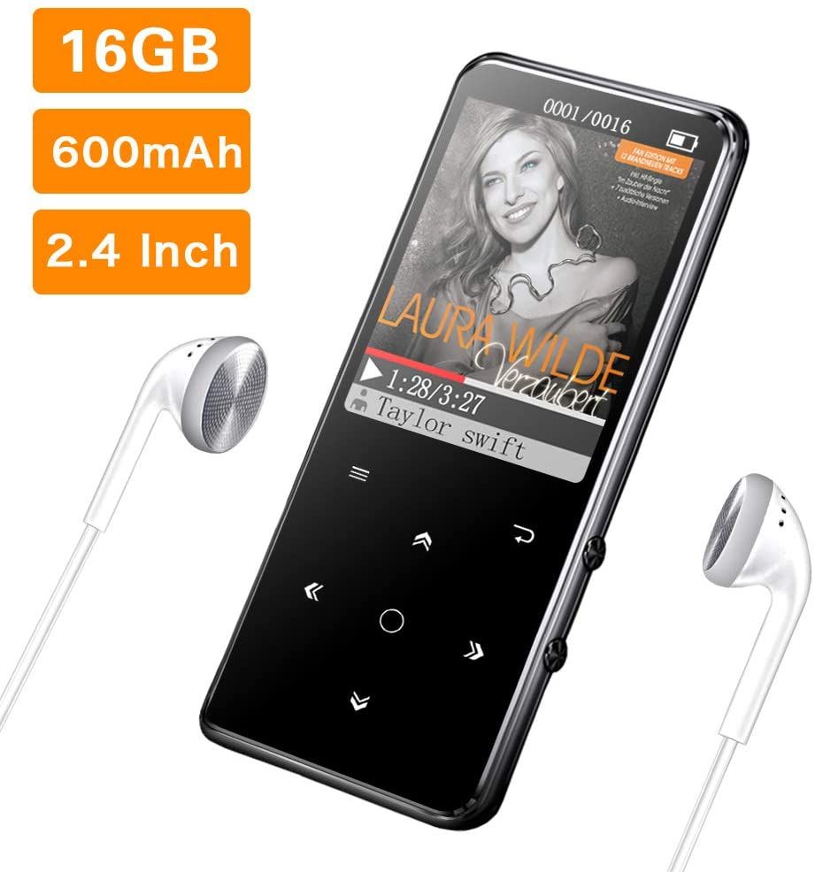 MP3 Player Bluetooth 16GB Mibao MP3 Player bloothooth MP3 HiFi Lossless mit kopfhörerTouch
