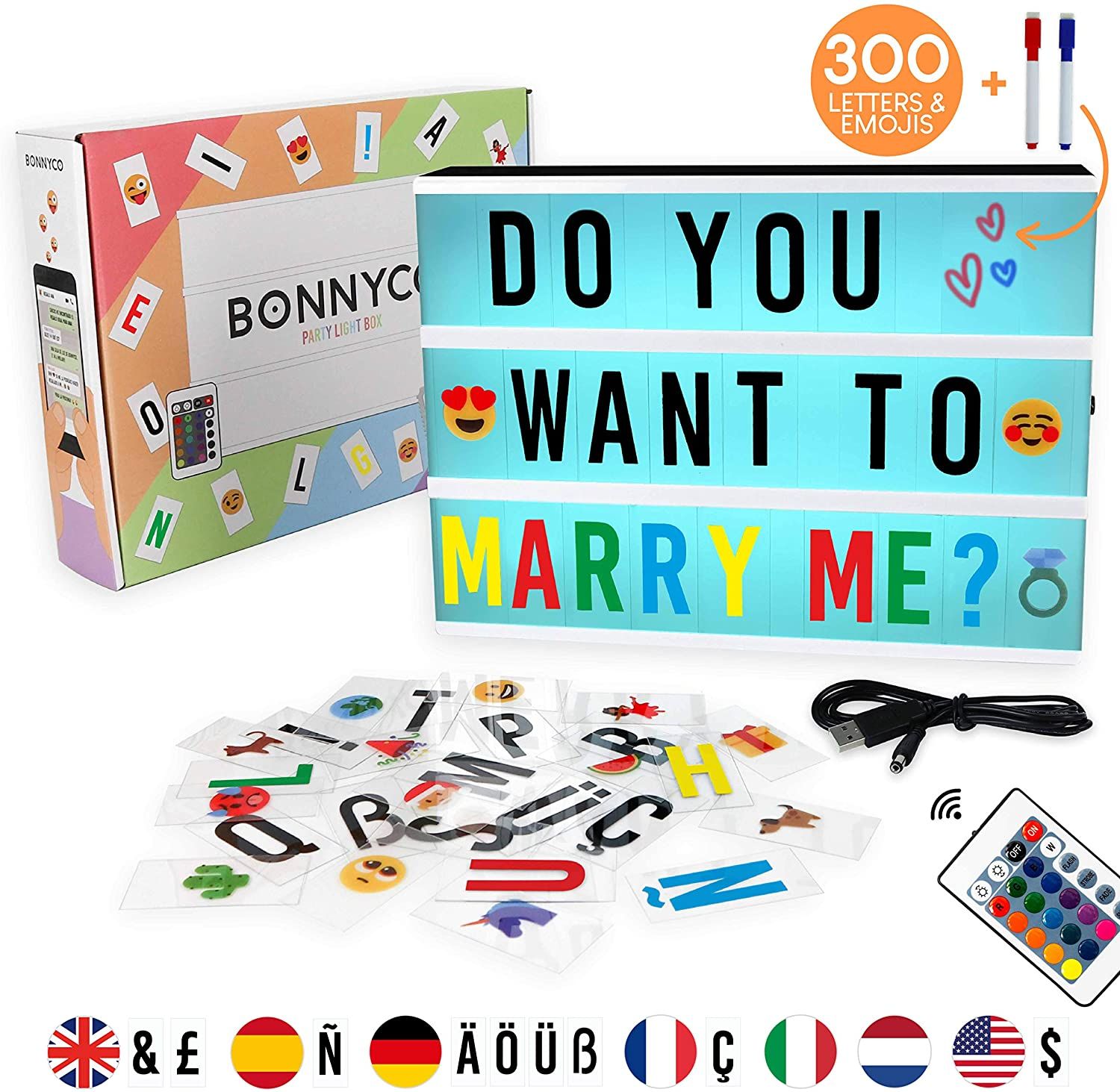 Light Box Mit Farbwechsel 300 Buchstaben Und Emojis Fernbedienung 2 Stifte Bonnyco A O U Ss Led Lichtkasten Spielzeug Martina Light Box Mit Farbwechsel 300 Buchstaben Und Emojis Fernbedienung 2 Stifte Bonnyco A O U Ss Led Lichtkasten Spielzeug Martina