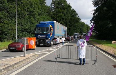 Hôpital : le blocage de la route de Paris a commencé !