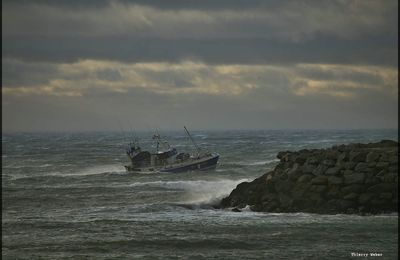 Tempête Gabriel sur La Turballe