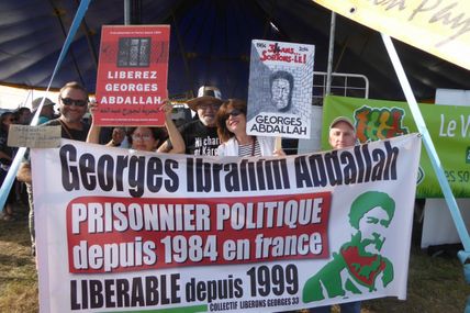 Georges Ibrahim Abdallah Aux 30 ans de la confédération paysanne.