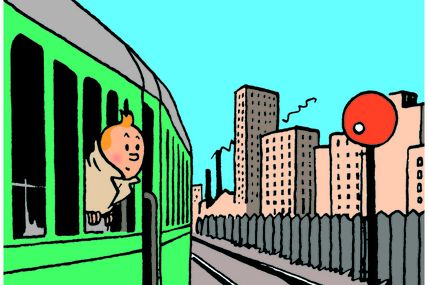 TINTIN À TRAIN WORLD