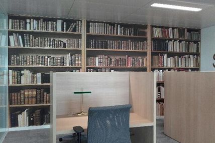 Une Photographie en Trompe l'Oeil version grande Bibliothèque réalisée en 2016...