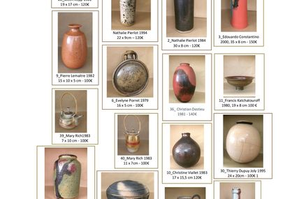 Une sélection de céramiques fin XXème siècle