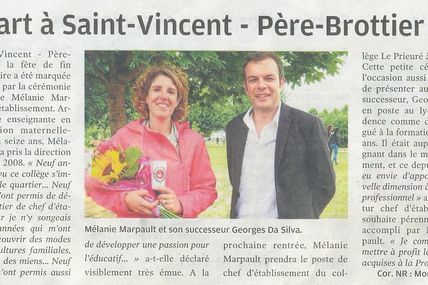 LA NOUVELLE REPUBLIQUE DU LOIR ET CHER 4 JUILLET 2017 DEPART A SAINT-VINCENT-PERE-BROTTIER