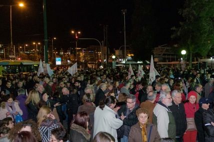 Parti communiste de Grèce: Reportage de photos des manifestations ouvrières