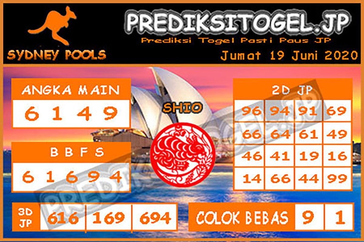 Syair Sydney Jumat 19 Juni 2020 Prediksi Togel