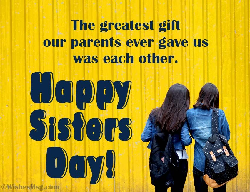 Happy Sisters Day Wishes, Messages and Quotes Wishes Msg