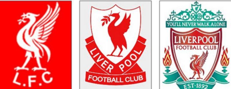 Logo Liverpool qua các thời kỳ
