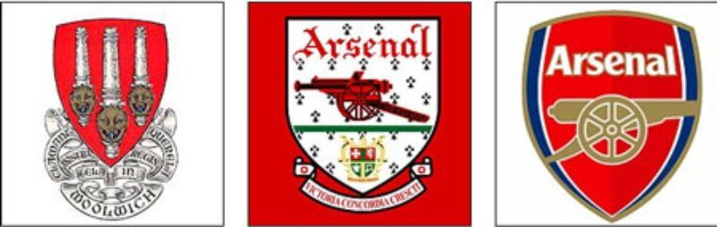 Thiết kế Arsenal qua các thời kỳ