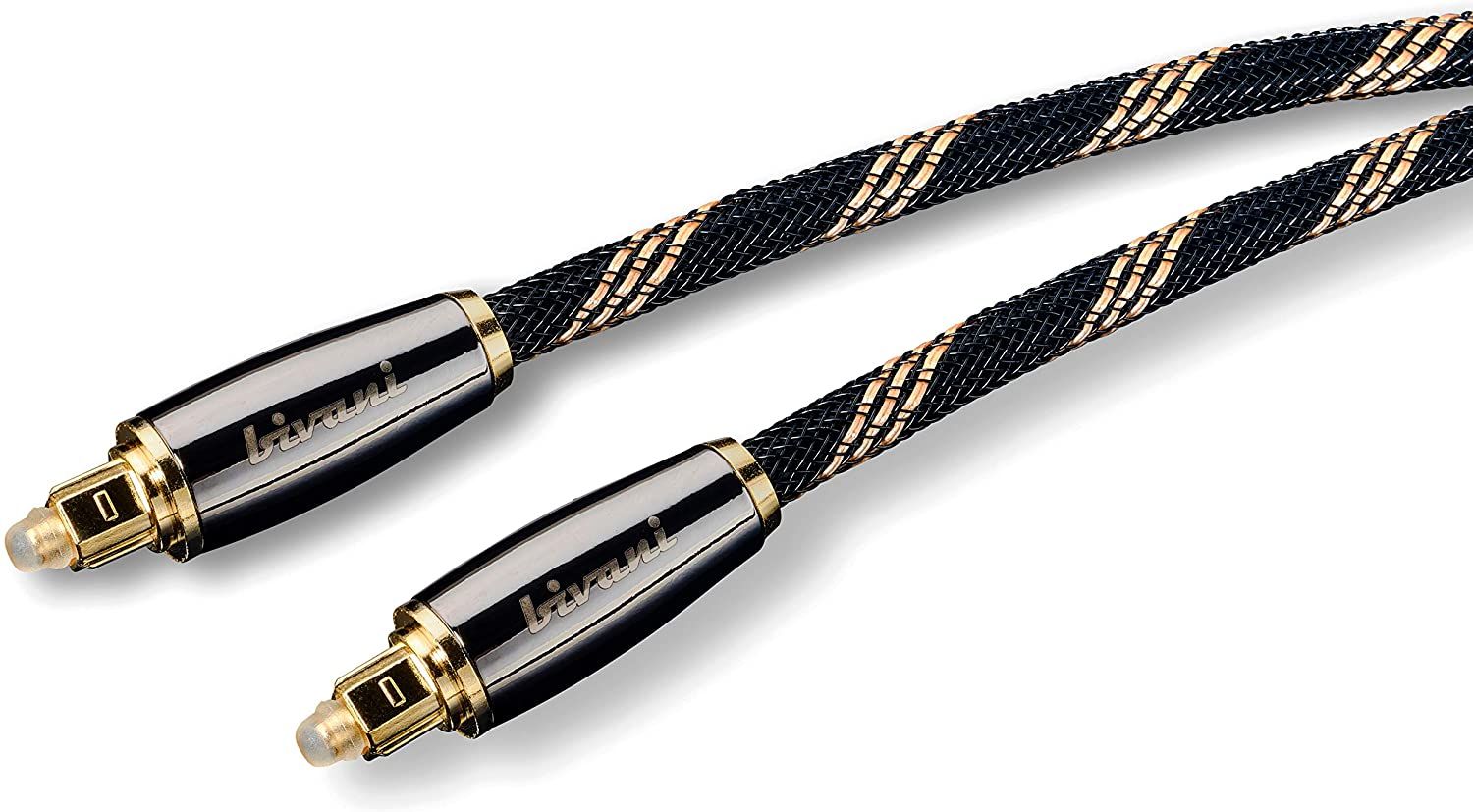 bivani Toslink Cable 3 mètres de câble Optique S/PDIF Premium Câble