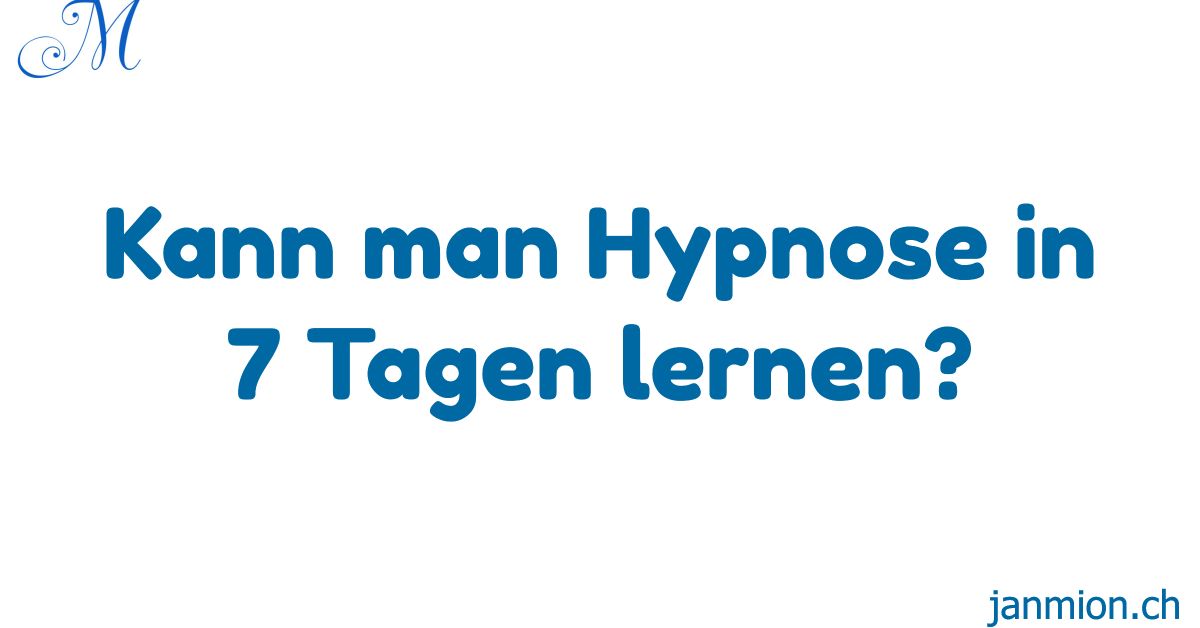 Hypnose Ausbildung