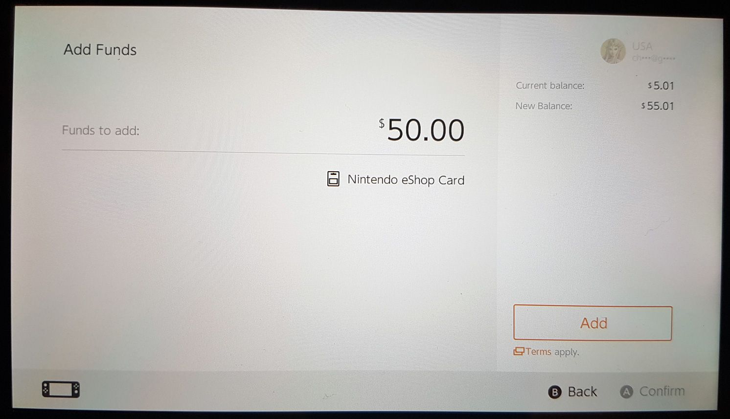 nintendo switch eshop codes not used