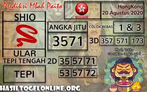 Prediksi Togel Hongkong 20 Agustus 2020 Museumtoto