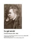 Le gai savoir. de Friedrich Nietzsche