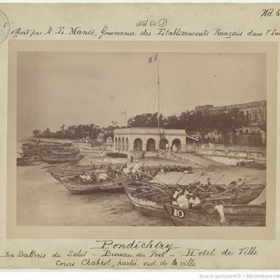 Pondichéry, Inde, don E. Manès en 1887.