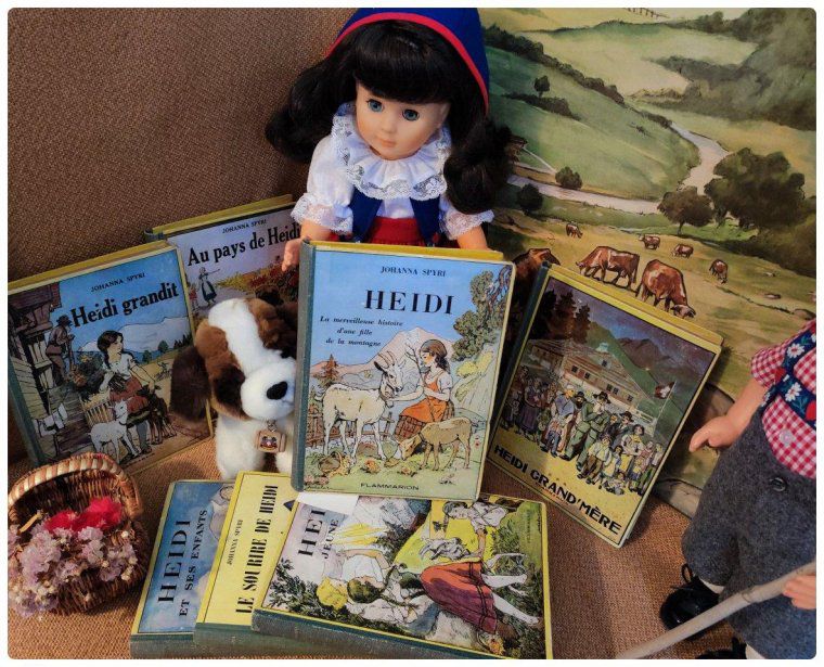 Mes livres contant l'histoire de Heidi
