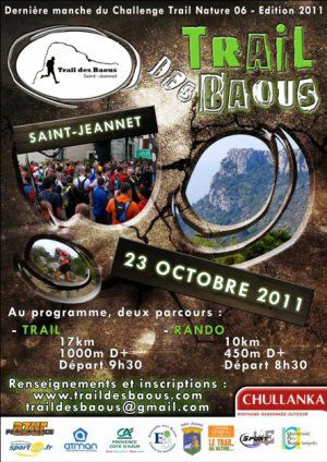 Sortie Trail dim 16 Oct - Reco parcours du Trail des Baous 2011