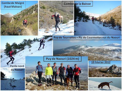 Puy de Naouri – Tourrettes-sur-Loup (sortie "trail blanc" 2012)