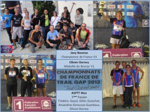 Sept Athlètes de l' ASPTT Nice﻿ à l'honneur pour leurs résultats nationaux 2013