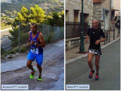 Course du Trophée 2014 (La Turbie) – Arnaud Folco 2ème, Maximilien Maccio 3ème, Michele Simoncelli 1ère V2, Jocelyne Gubbiotti 1ère V3